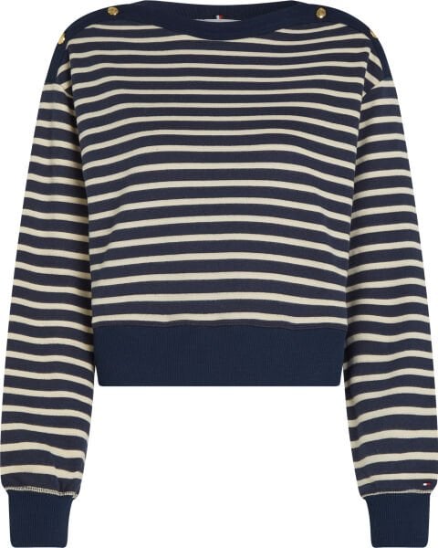 GOLD BTN BOAT-NK SWTSHRT