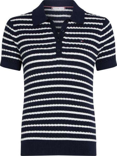 CO CABLE FINE GG POLO S/S SWT