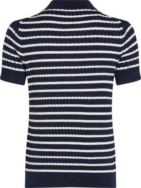 CO CABLE FINE GG POLO S/S SWT
