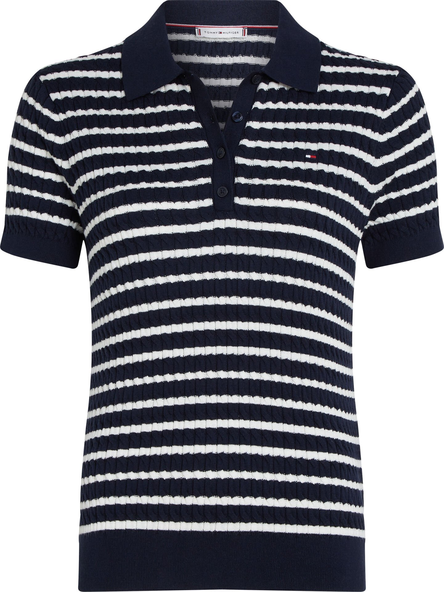 CO CABLE FINE GG POLO S/S SWT