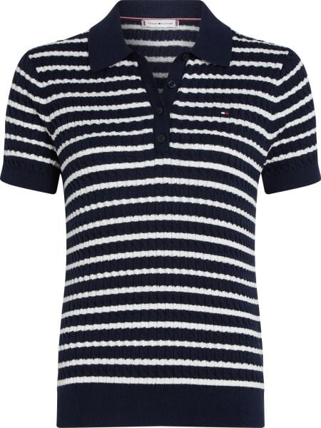 CO CABLE FINE GG POLO S/S SWT
