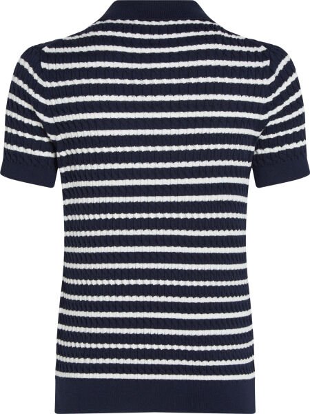 CO CABLE FINE GG POLO S/S SWT