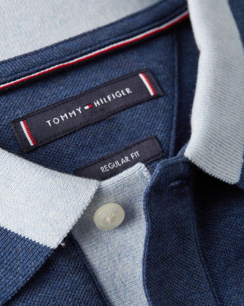 CONTRAST COLLAR BLOCK REG POLO