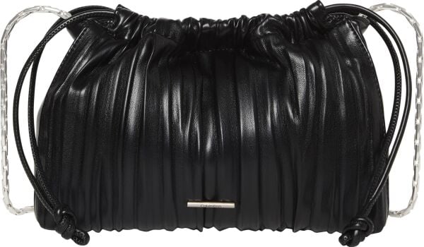 DRAWSTRING PLISSE CROSSBODY