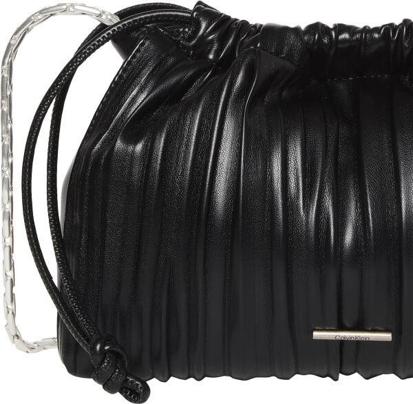 DRAWSTRING PLISSE CROSSBODY