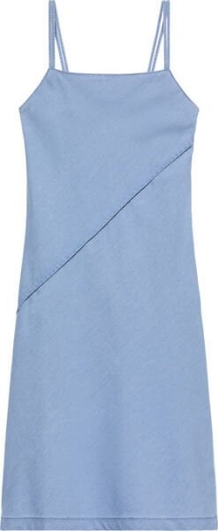BIAS CUT DENIM TENCEL DRESS LI