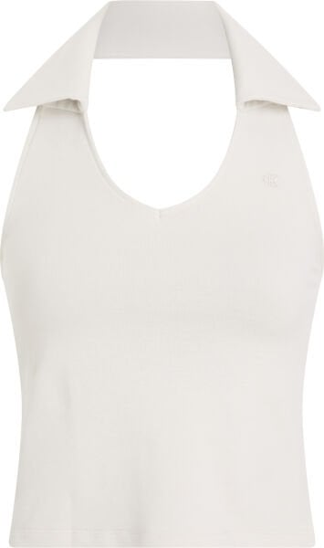 HALTERNECK POLO COLLAR TOP