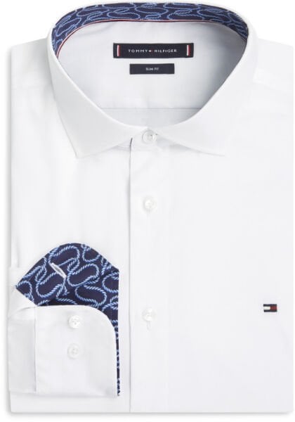 CL POPLIN SOLID CONTRAST SHIRT