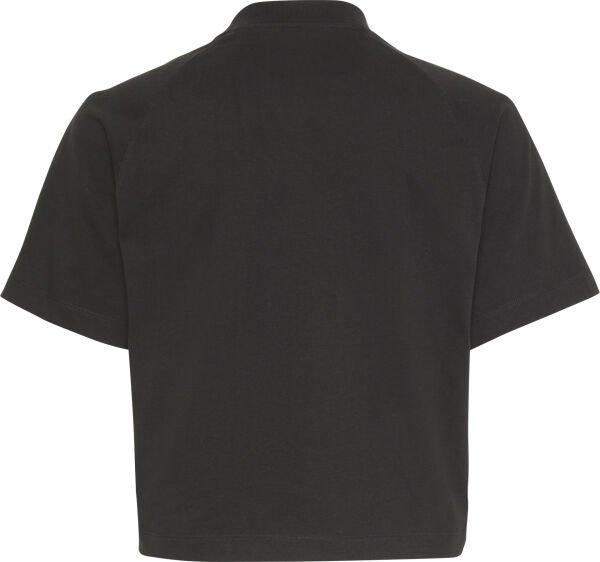 SS BOXY CK CREST CROP POCKET T