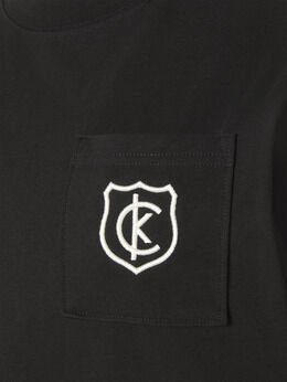 SS BOXY CK CREST CROP POCKET T