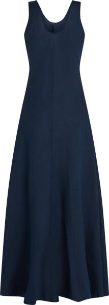 TEXTURED LINEN TANK MAXI DRESS