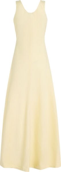 TEXTURED LINEN TANK MAXI DRESS