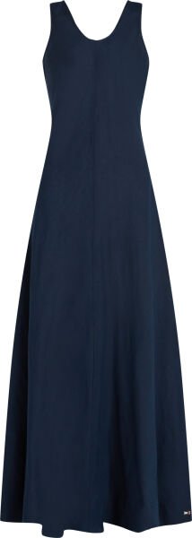 TEXTURED LINEN TANK MAXI DRESS