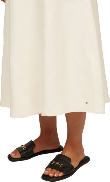 LINEN VIS KNOT TIE S/S DRESS