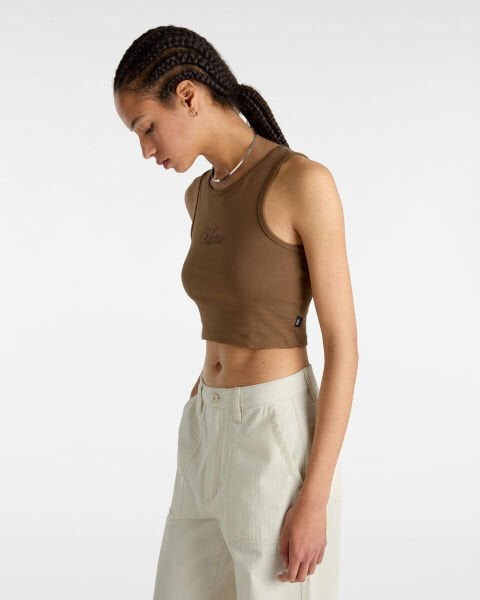 Small Staple Fitted Crop Tank
