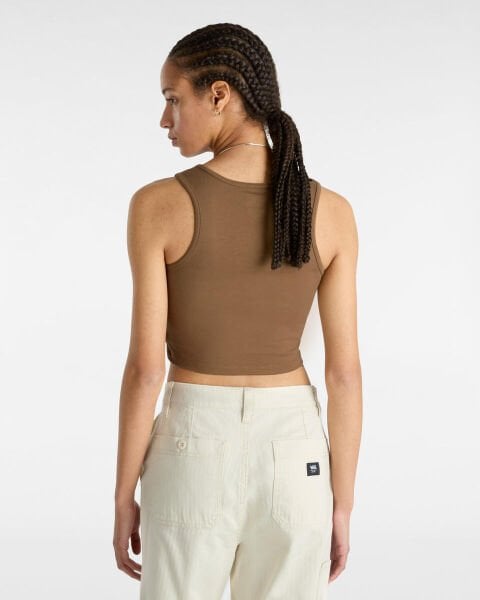 Small Staple Fitted Crop Tank