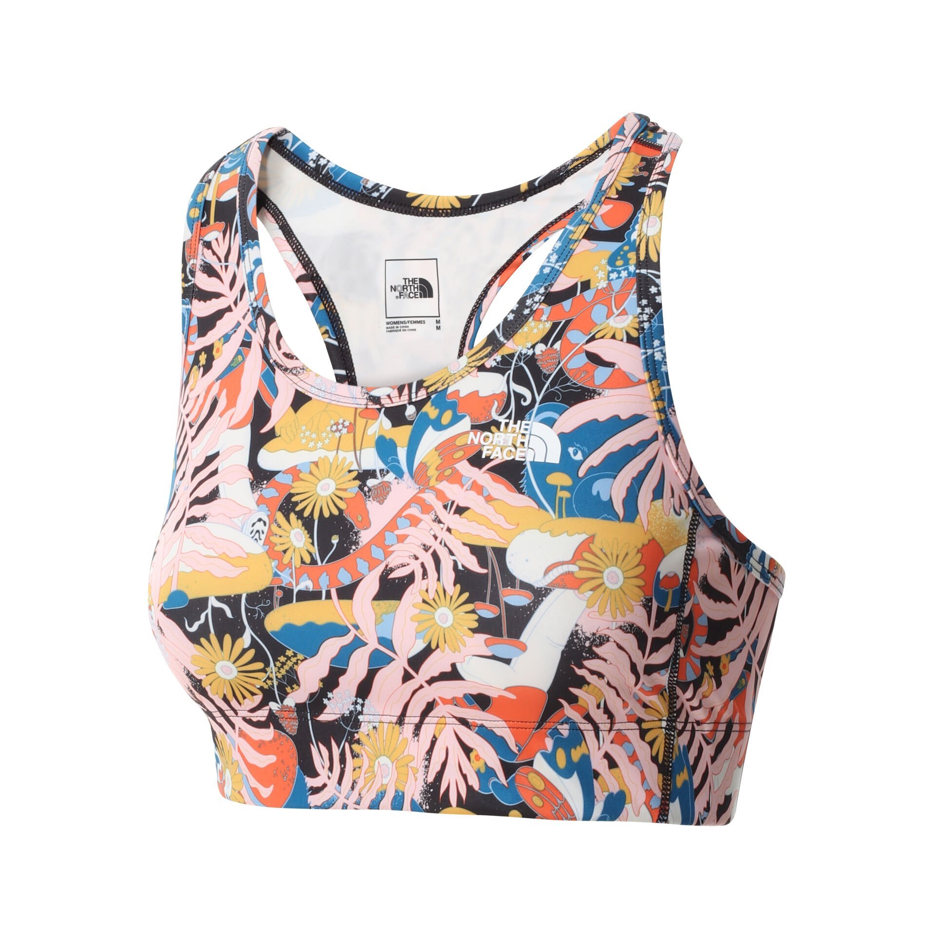 W PRINTED MIDLINE BRA