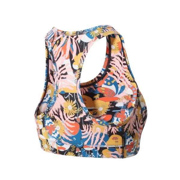 W PRINTED MIDLINE BRA