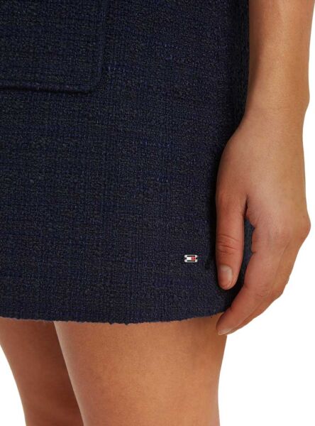 TWEED CO MIX SHORT SHIFT DRESS