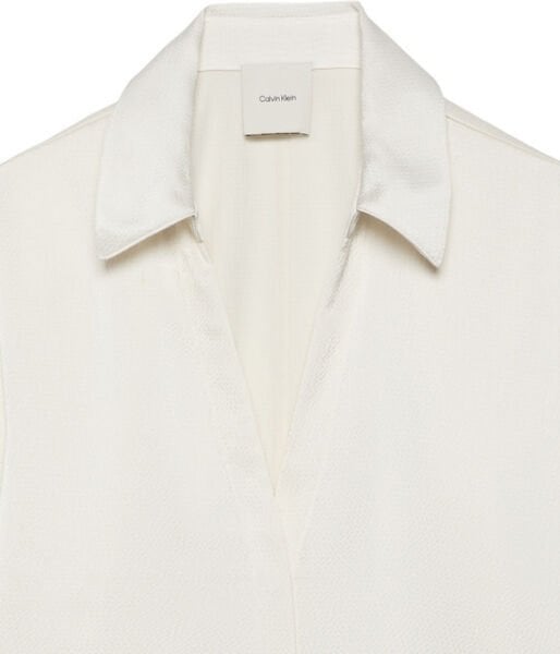 HAMMERED SATIN FITTED SHIRT