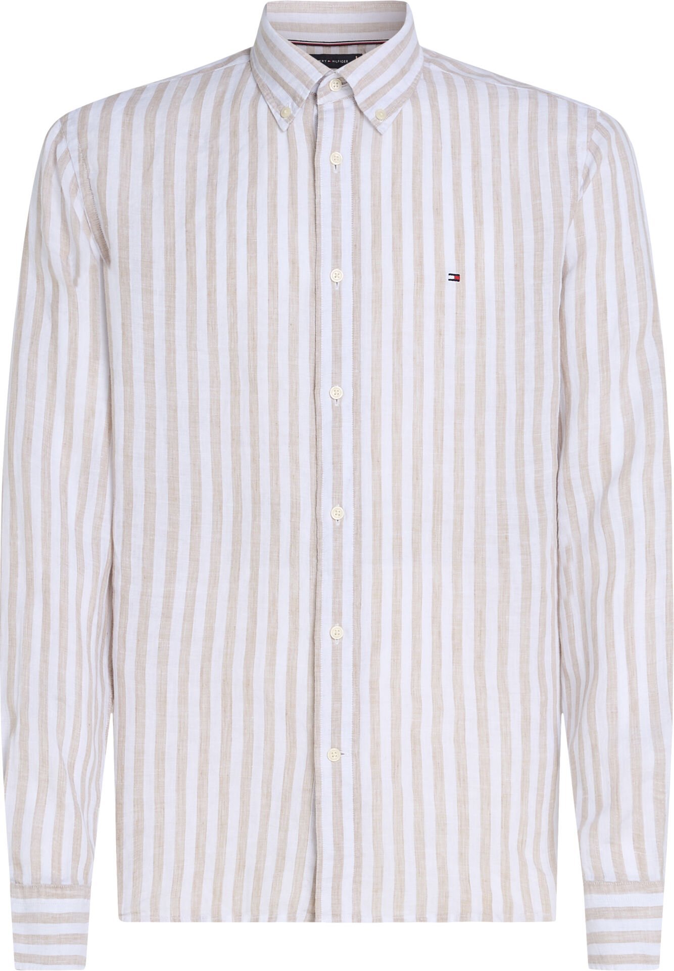 LINEN ESSENTIAL STRIPE RF SHIR