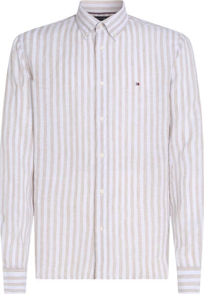 LINEN ESSENTIAL STRIPE RF SHIR