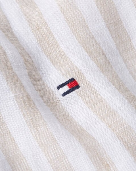 LINEN ESSENTIAL STRIPE RF SHIR