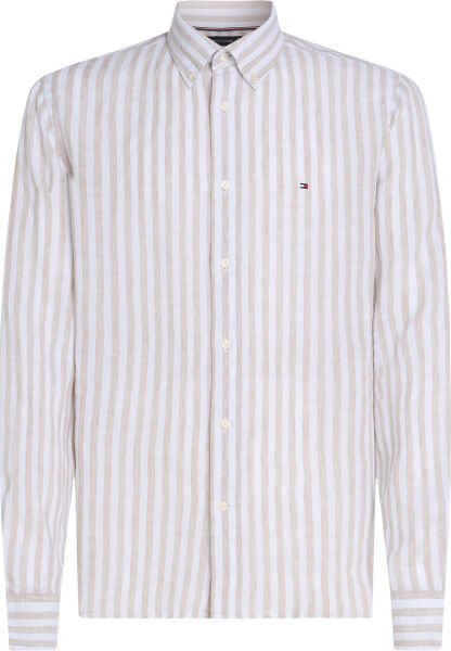 LINEN ESSENTIAL STRIPE RF SHIR Beyaz - M