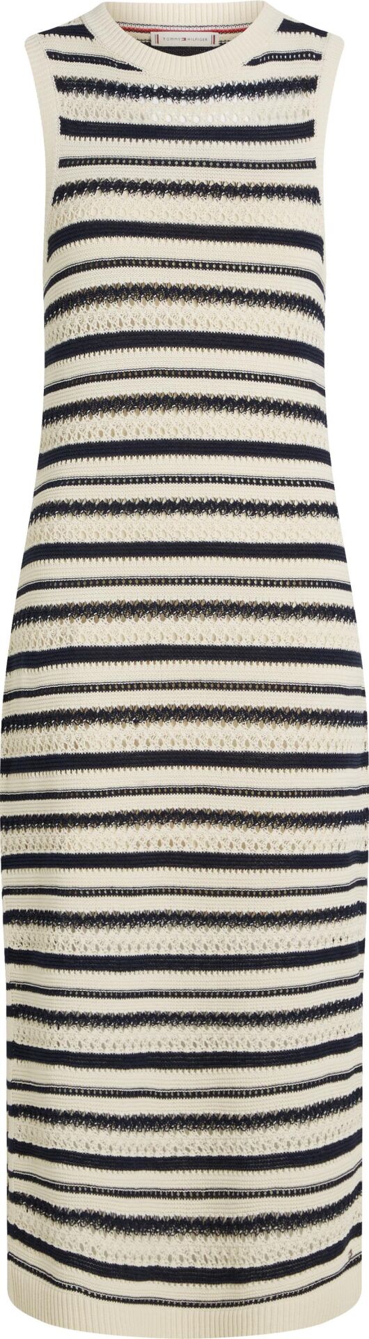 CROCHET C-NK SL MIDI SWT DRESS