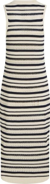 CROCHET C-NK SL MIDI SWT DRESS