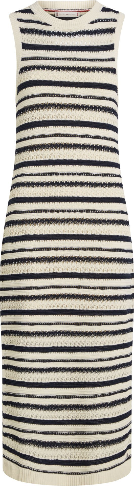 CROCHET C-NK SL MIDI SWT DRESS