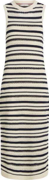 CROCHET C-NK SL MIDI SWT DRESS