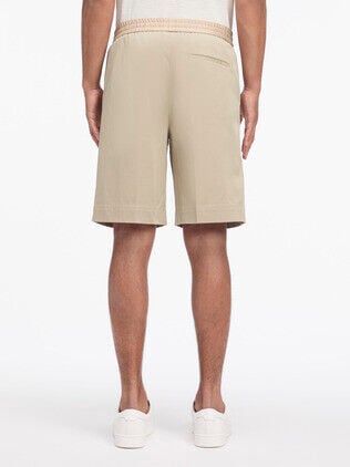 STRETCH SATEEN JOGGER SHORT
